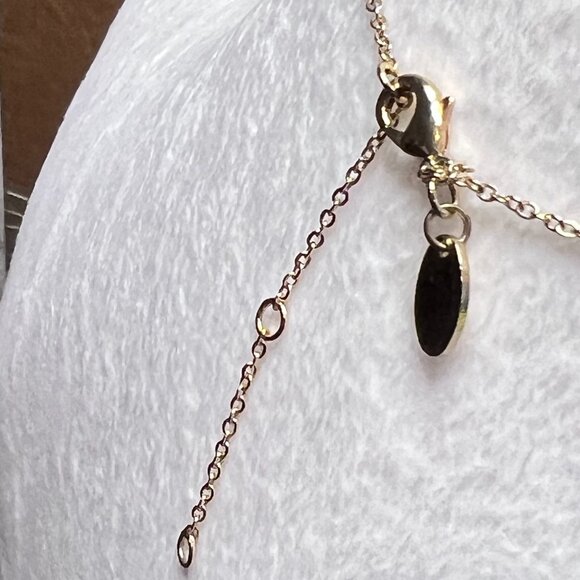 Charming Charlie Gold Plated CZ Bar Pendant Necklace - Picture 5 of 6